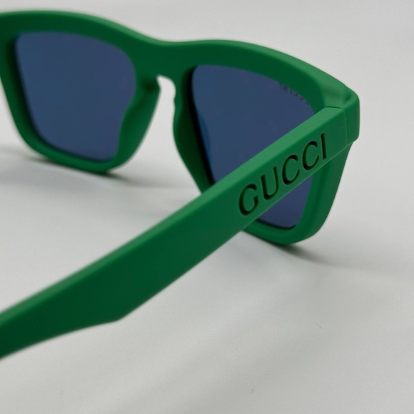 NEW GG1571S 004 GUCCI GREEN BLUE UNISEX GUCCI SUNGLASSES - Picture 9 of 13